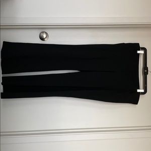 Black, wide legged dress pants
